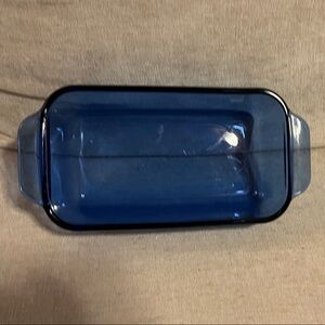 Pyrex Corning 213R 1.5qt cobalt loaf pan